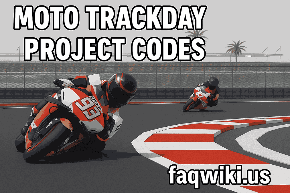 Moto Trackday Project Codes